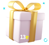 Receba seus bônus de boas-vindas no 13e